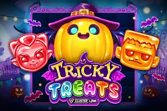 Tricky Treats logo by Push Gaming 50 Cent Casino