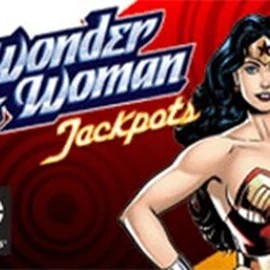 Wonder Woman Jackpots logo by Amaya at 50 Cent Casino